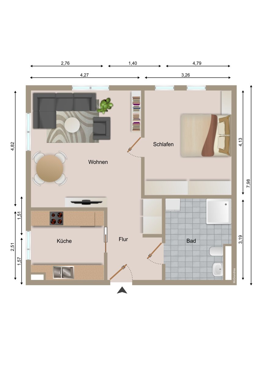 Wohnung zum Kauf 250.000 € 2 Zimmer 53 m²<br/>Wohnfläche Plochingen 73207