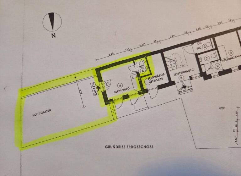Bürofläche zur Miete 450 € 9,9 m² Bürofläche Dortustraße 56 Nördliche Innenstadt Potsdam 14467