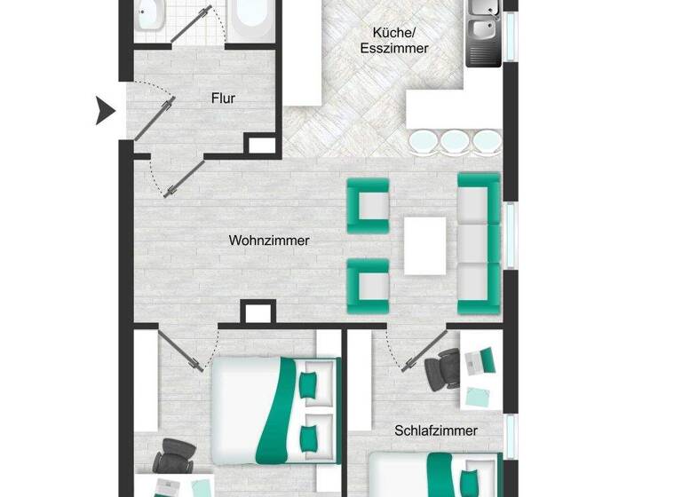 Wohnung zum Kauf 165.000 € 2,5 Zimmer 47 m² 2. Geschoss Ingolstadt 85055