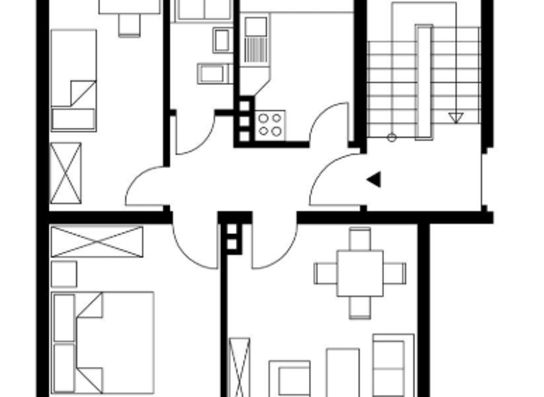 Wohnung zur Miete 430 € 3 Zimmer 52,3 m² EG frei ab sofort Adalbert-Stifter-Straße 14 Ziehers-Süd Fulda 36043