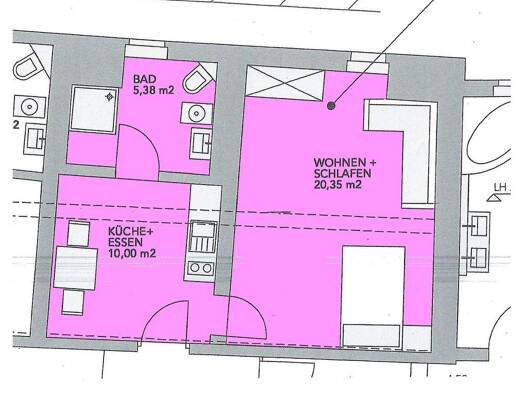 Wohnung zur Miete 700 € 2 Zimmer 37 m² 1. Geschoss frei ab sofort Forchheim 91301