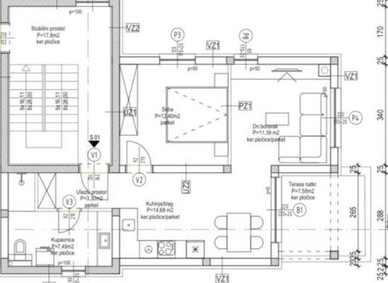 Wohnung zum Kauf 190.000 € 2 Zimmer 63 m² Brodarica, Sibenik - Okolica Sibenik