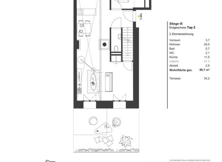 Wohnung zum Kauf - Erstbezug 629.160 € 2 Zimmer 85,2 m² EG Apostelgasse Wien 1030