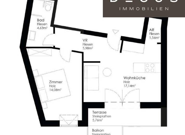 Wohnung zum Kauf 271.636 € 2 Zimmer 43,4 m² 2. Geschoss Wien 1220