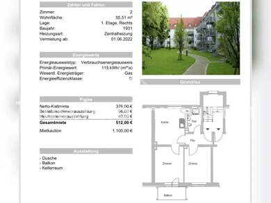 Wohnung zur Miete Tauschwohnung 400 € 2 Zimmer 55 m² 1. Geschoss Überwasser Münster 48147