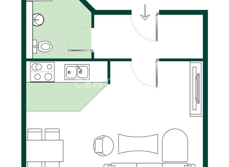Wohnung zum Kauf 52.000 € 3 Zimmer 55,2 m² 1. Geschoss frei ab sofort Innenstadt Gera 07546