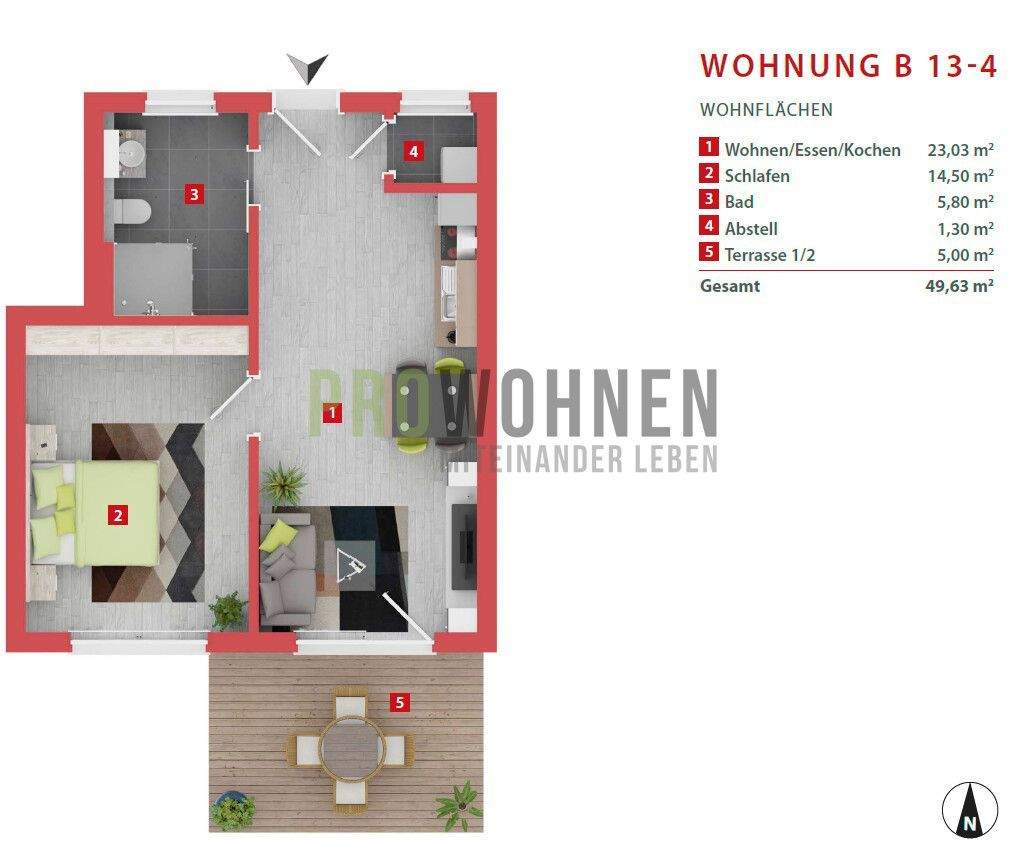 Immobilie in Geiselbach - Servicewohnung für Senioren im Neubauprojekt  in Geiselbach am Ziegelberg 49 - 82m² - Bild 0