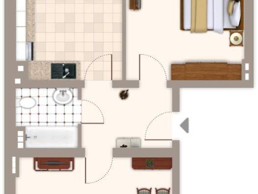 Wohnung zur Miete 559 € 2 Zimmer 58 m² 1. Geschoss frei ab 12.09.2026 Friedrich-Ebert-Straße 160 Rheydt Süd 41236