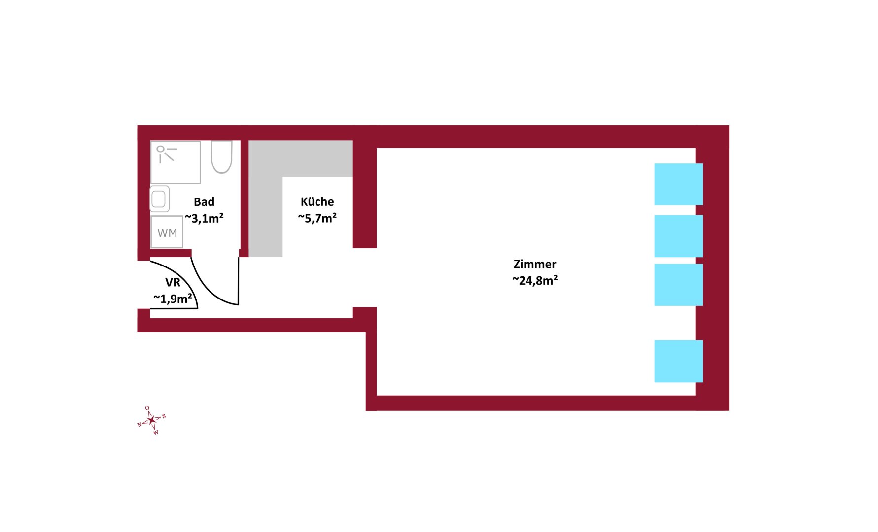 Wohnung zum Kauf 198.000 € 1 Zimmer 35,4 m²<br/>Wohnfläche Wien 1100