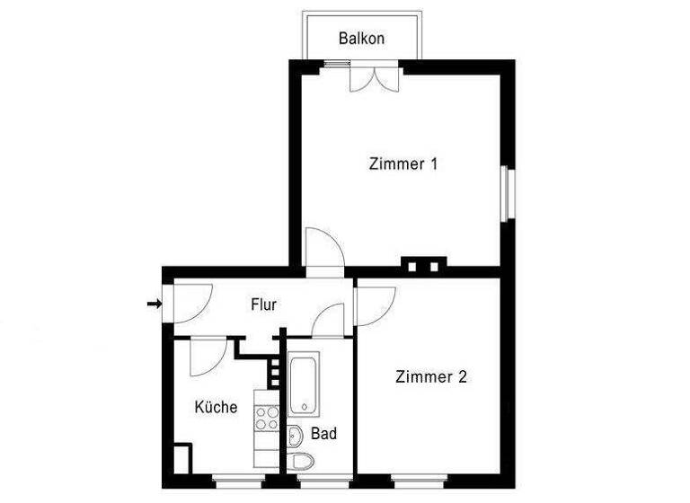 Wohnung zum Kauf 235.000 € 2 Zimmer 56,4 m² 1. Geschoss Grünau Berlin 12527