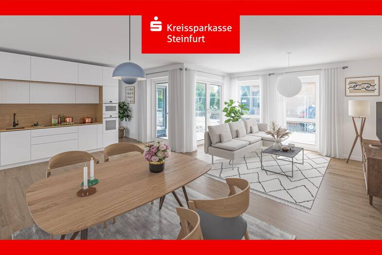 Wohnung zum Kauf - Neubau 329.500 € 3 Zimmer 98,3 m² Bevergern Hörstel 48477