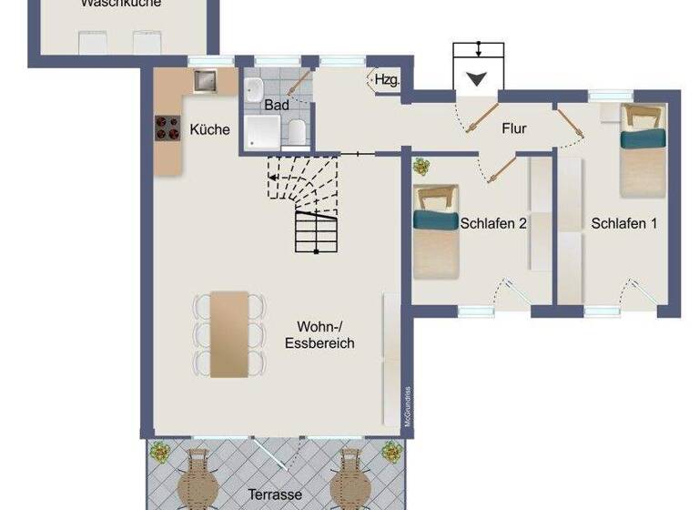 Einfamilienhaus zum Kauf 249.000 € 5 Zimmer 80 m² 581 m² Grundstück Schwittersum Dornum 26553
