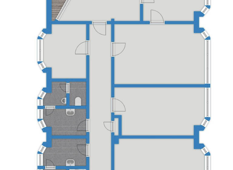 Bürogebäude zur Miete 6,99 € 6 Zimmer 173 m²<br/>Bürofläche Magdeburger Straße 19 Nördliche Innenstadt Halle 06112