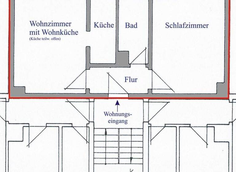 Wohnung zur Miete 266 € 2 Zimmer 38 m² 2. Geschoss frei ab sofort Heinrich-Heine-Str. 19 Unterwellenborn 07333