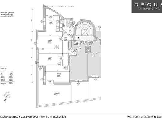 Wohnung zur Miete 1.579 € 3 Zimmer 86,6 m² 1. Geschoss Wien 1010