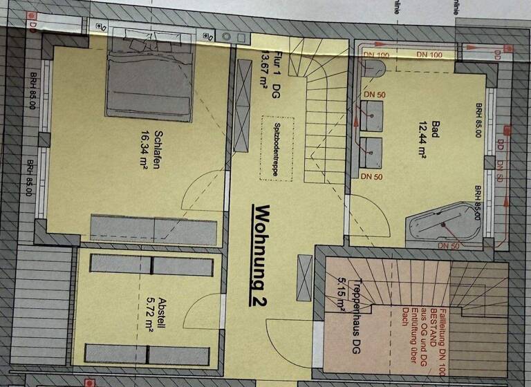 Wohnung zur Miete 1.500 € 3 Zimmer 117 m² 1. Geschoss Frauenaurach Erlangen 91056