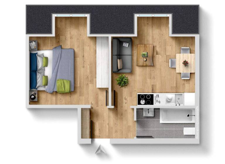 Wohnung zum Kauf als Kapitalanlage geeignet 250.000 € 2 Zimmer 37,2 m² Lorenz Nürnberg 90403