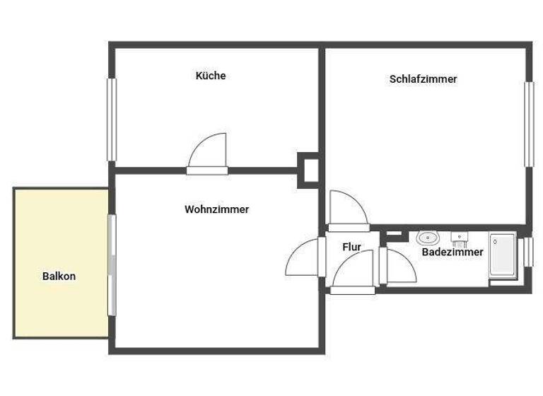 Wohnung zur Miete 427 € 2 Zimmer 47,3 m² 2. Geschoss frei ab 01.05.2026 Heinrich-Jakob-Fried-Straße 14 Landau Landau in der Pfalz 76829