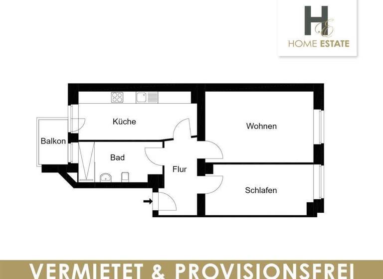 Wohnung zum Kauf provisionsfrei 155.820 € 2 Zimmer 62 m² 1. Geschoss Engertstraße 4 Lindenau Leipzig 04179