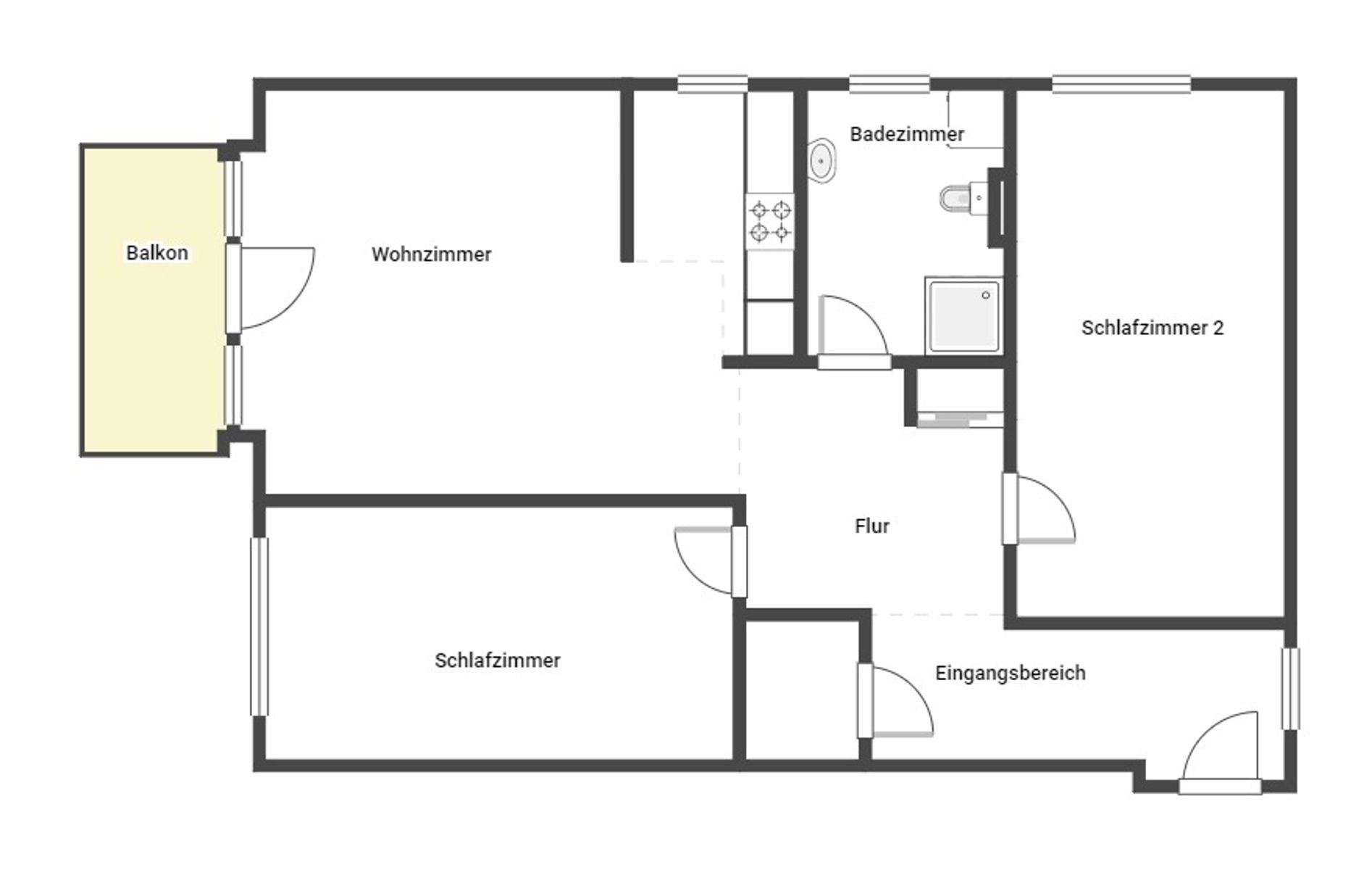 Wohnung zum Kauf 349.000 € 3 Zimmer 85,2 m²<br/>Wohnfläche EG<br/>Geschoss Buntekuh Lübeck 23558