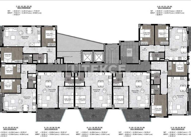 Penthouse zum Kauf 139.000 € 3 Zimmer 120 m² EG Antalya 07410