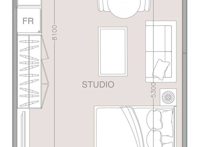 Wohnung zum Kauf provisionsfrei 187.262 € 2 Zimmer 40,1 m² Dubai 00000