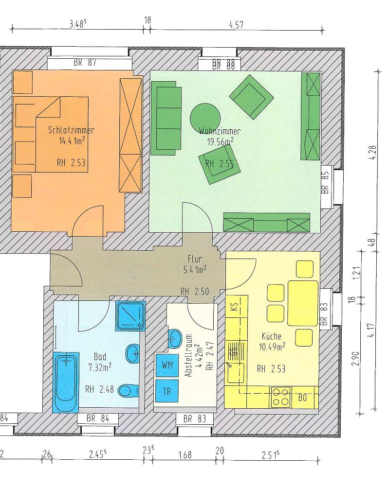 Wohnung zur Miete 450 € 2 Zimmer 63,4 m²<br/>Wohnfläche 2.<br/>Geschoss ab sofort<br/>Verfügbarkeit Max-Sachse-Straße 3 Mülsen St Jacob Mülsen 08132