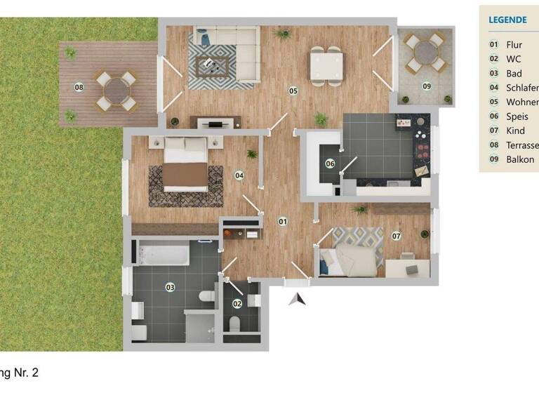 Wohnung zum Kauf provisionsfrei 410.837 € 3,5 Zimmer 96,6 m² Sulzbach-Rosenberg 92237