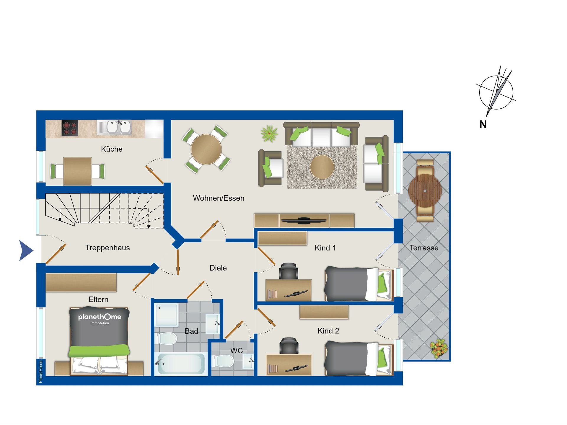 Wohnung zum Kauf 165.000 € 4 Zimmer 84 m²<br/>Wohnfläche Atter 194 Osnabrück 49076