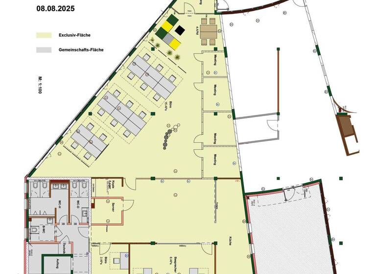 Bürofläche zur Miete provisionsfrei 15,60 € 1.778,2 m² Bürofläche Rintheim Karlsruhe / Innenstadt-Ost 76131