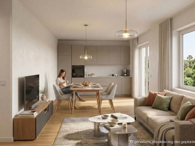 Wohnung zur Miete - Erstbezug 860 € 2 Zimmer 47,5 m² 1. Geschoss frei ab 01.10.2026 Oderstraße 17 Bernau Bernau 16321