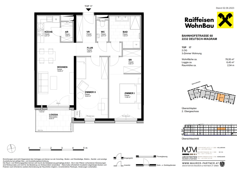 Wohnung zum Kauf provisionsfrei 414.000 € 3 Zimmer 78,6 m² Deutsch-Wagram 2232