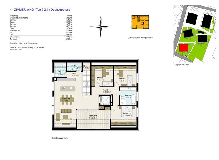 Terrassenwohnung zum Kauf 982.000 € 133,5 m²<br/>Wohnfläche Hohenweiler 6914