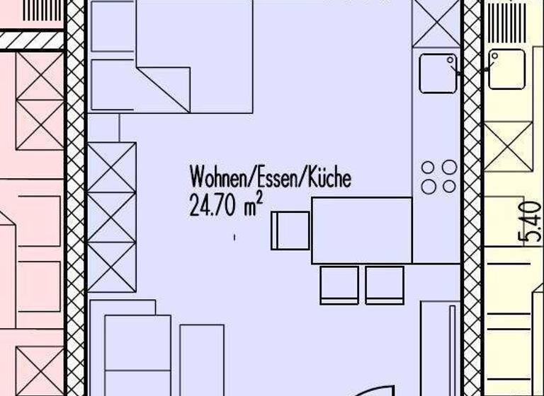 Studio zum Kauf - Erstbezug 168.500 € 1 Zimmer 38,3 m² 3. Geschoss Wolffstraße 14 Rothenburg Rothenburg ob der Tauber 91541