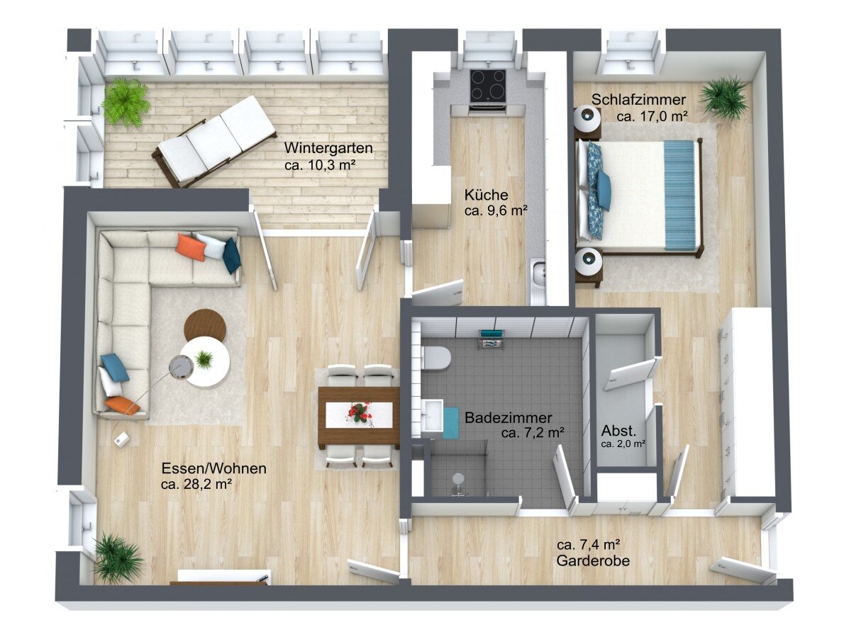 Wohnung zum Kauf 329.000 € 2 Zimmer 82 m²<br/>Wohnfläche 1.<br/>Geschoss ab sofort<br/>Verfügbarkeit Bahnhofstraße 38 Lustadt 67363