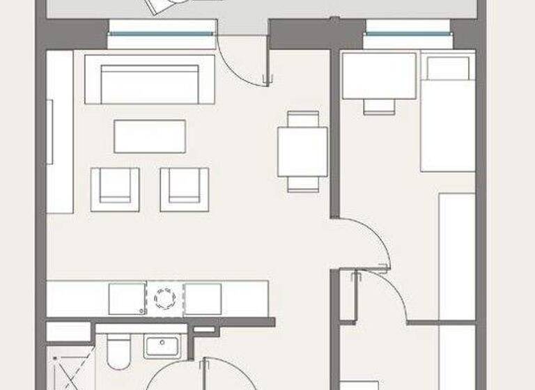 Wohnung zur Miete 640 € 2 Zimmer 42,7 m² 4. Geschoss Grunaer Straße 5 Pirnaische Vorstadt Dresden 01069