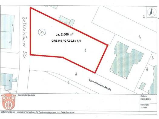 Freizeitgrundstück zum Kauf 2.000 m² Grundstück Sandershausen Niestetal 34266