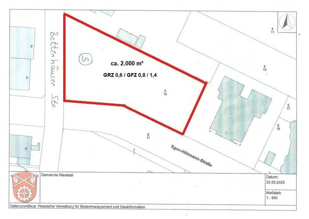 Freizeitgrundstück zum Kauf 2.000 m² Grundstück Sandershausen Niestetal 34266