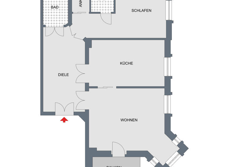 Wohnung zum Kauf 530.000 € 2 Zimmer 101 m²<br/>Wohnfläche 1.<br/>Geschoss Gohlis-Süd Leipzig 04155