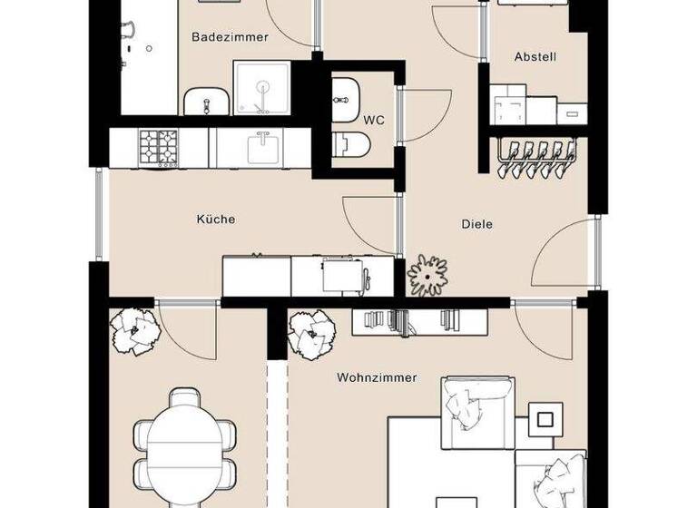 Wohnung zum Kauf provisionsfrei 229.000 € 3 Zimmer 88,4 m² Schwenningen Villingen-Schwenningen 78054