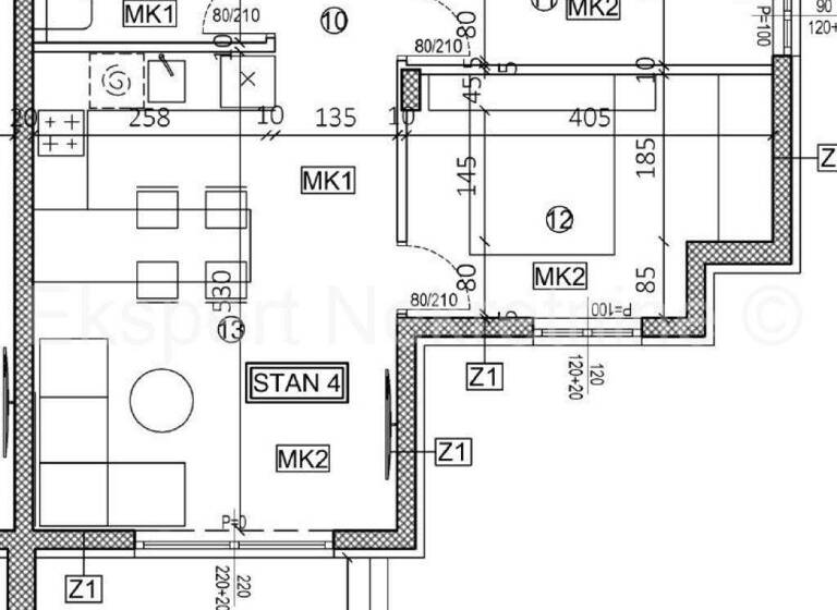 Wohnung zum Kauf 180.000 € 4 Zimmer 53 m² 2. Geschoss Trogir