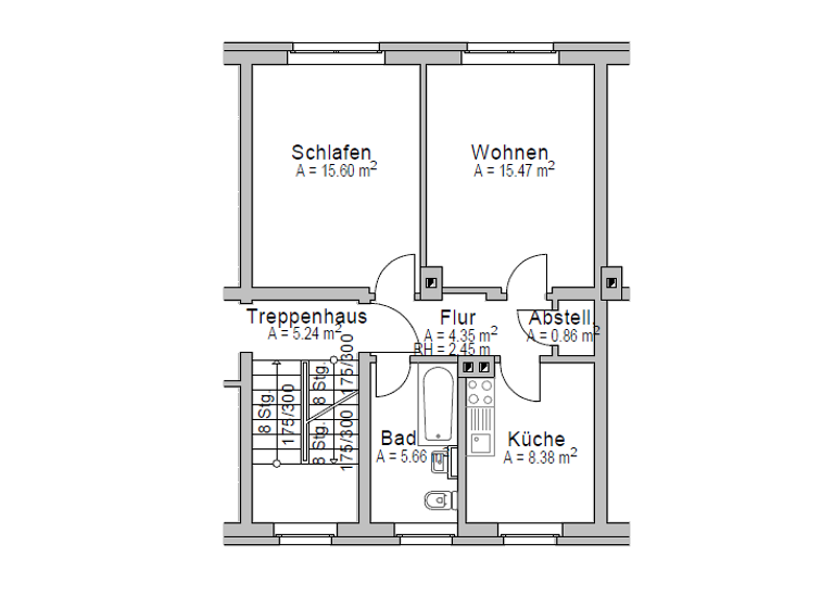 Wohnung zur Miete 316 € 2 Zimmer 52,7 m²<br/>Wohnfläche 2.<br/>Geschoss ab sofort<br/>Verfügbarkeit Hermsdorf Hermsdorf 01776