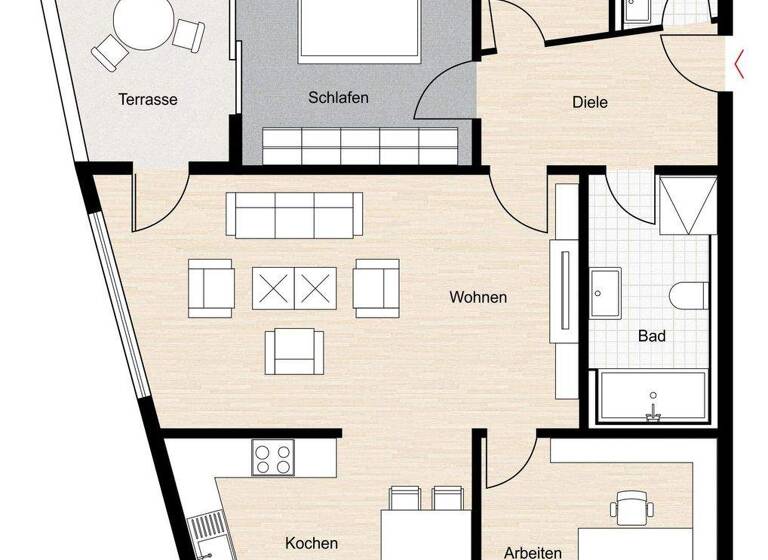 Wohnung zur Miete 825 € 3 Zimmer 85 m² frei ab 01.07.2026 Lüdenscheid 58507
