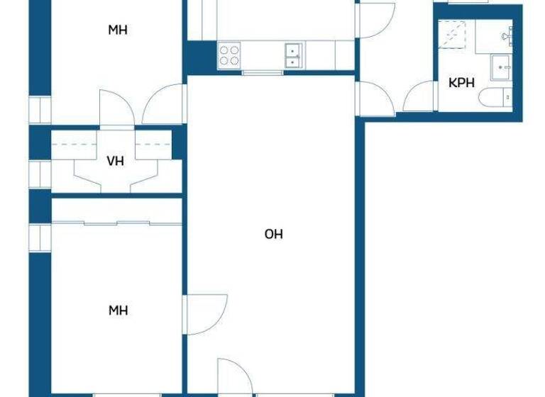 Studio zum Kauf 119.000 € 3 Zimmer 65 m² 2. Geschoss Hietalahdenkatu 35 Vaasa 65100