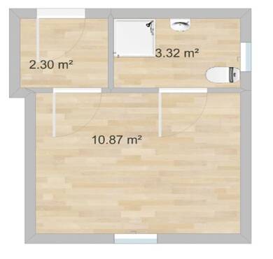 Wohnung zur Miete 165 € 1 Zimmer 16,5 m² 1. Geschoss frei ab sofort Mühlgraben Ilmenau Ilmenau 98693