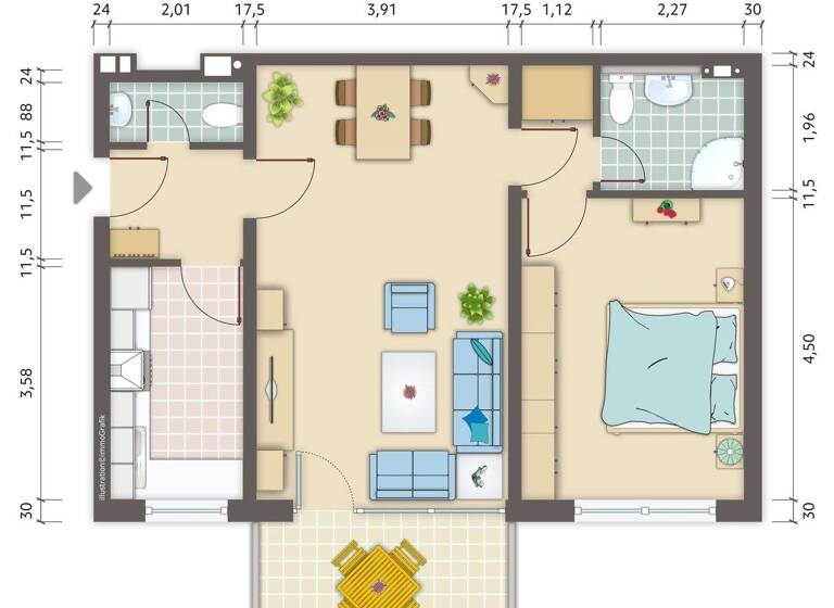 Wohnung zum Kauf 161.000 € 2 Zimmer 62,7 m² Dümpten Mülheim 45475