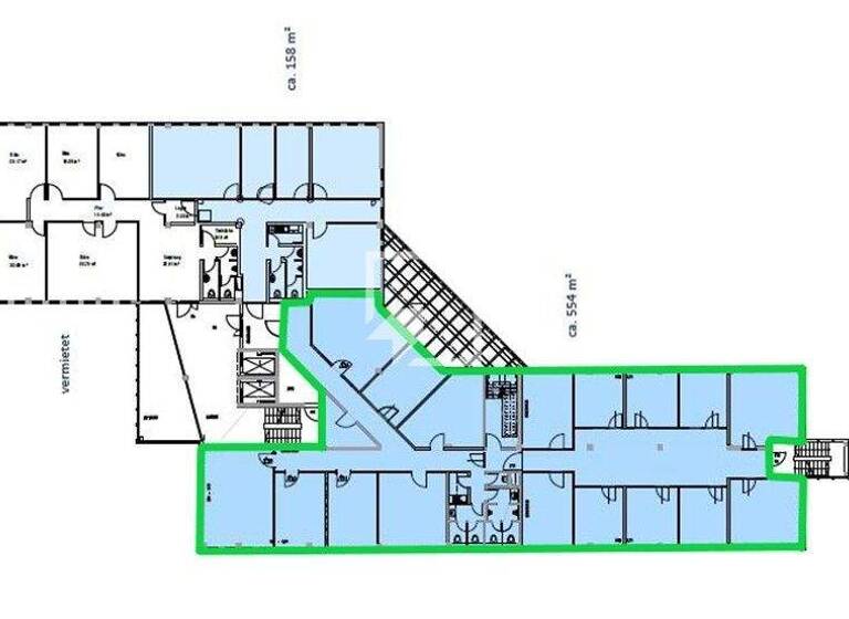 Bürogebäude zur Miete provisionsfrei 11 € 554 m² Bürofläche Langwasser Nürnberg 90471