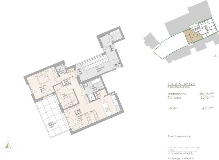 Wohnung zum Kauf - Erstbezug 675.000 € 3 Zimmer 85,6 m² Steinerbachstraße Mondsee 5310