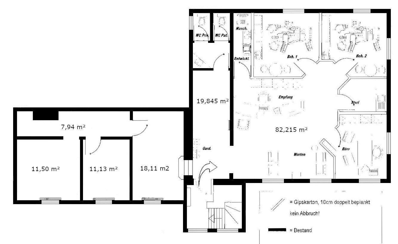 Bürofläche zur Miete 1.560 € 4 Zimmer 143 m²<br/>Bürofläche Wallmeisterstraße 4 Zuchering - Nord Ingolstadt 85051