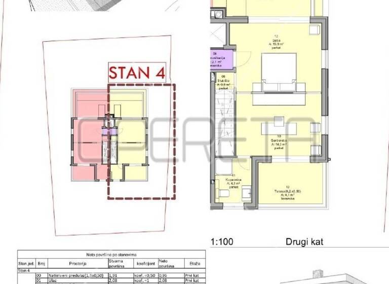 Wohnung zum Kauf 433.968 € 4 Zimmer 138 m² 2. Geschoss Lumbarda